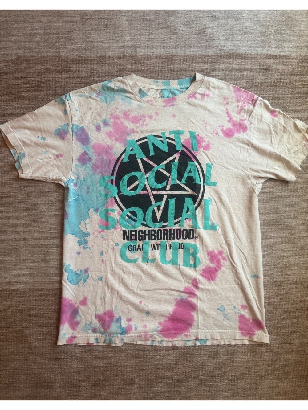 Anti Social Social Club x Neighborhood Tie-Dye Graphic Tee